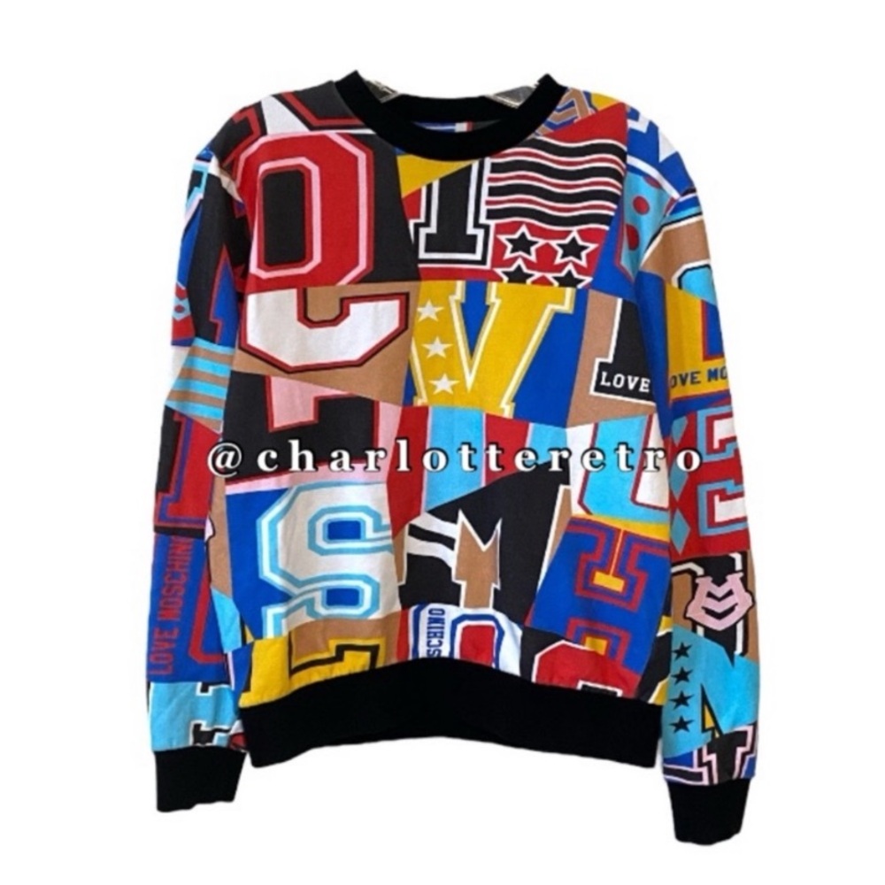 Love Moschino • Unisex AOP Colorblock Sweatshirt